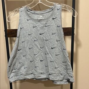 Nike Grey Swoosh Racerback Tank